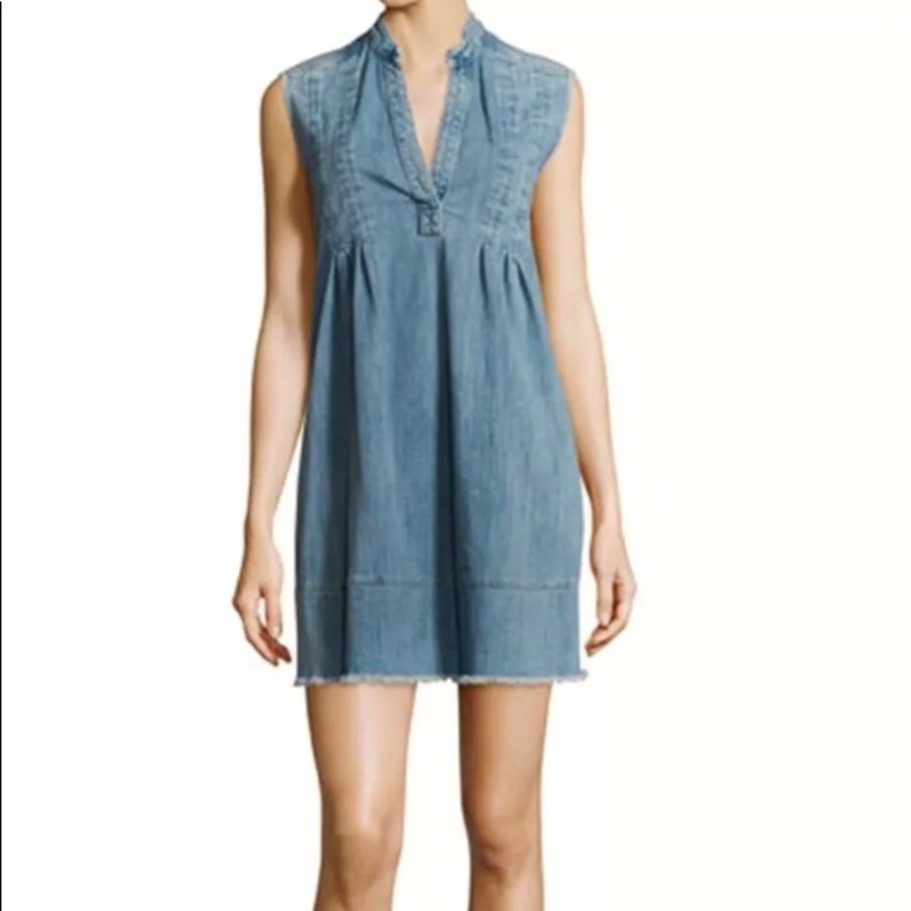 Current/Elliott Denim Distressed Dress Sz 0 XS
